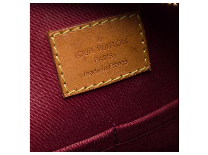 Borsa a mano Louis Vuitton Alma PM Monogram Vernis rossa Rosso - vista 5