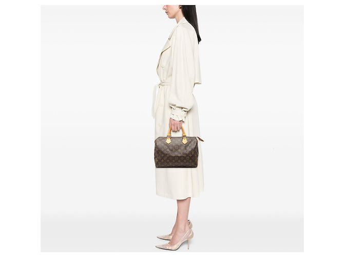 Sac Boston Louis Vuitton Monogram Speedy 30 Marron - vue 7