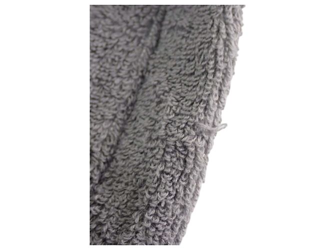 Borsa da spiaggia Chanel CC Terry Cloth Sports Line Grigia Grigio - vista 9