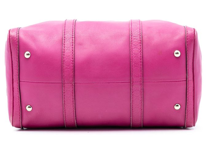 Borsa Boston Joy Gucci Medium in Microguccissima rosa con rifiniture - vista 3