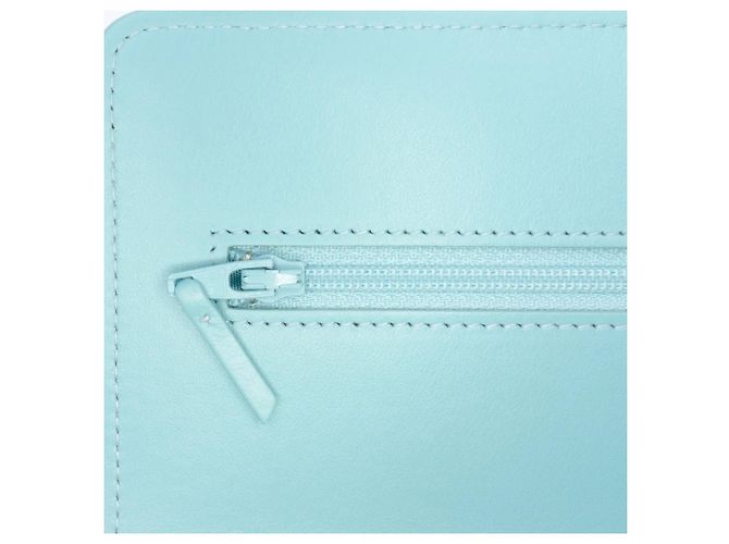 Borsa Chanel Denim 19 Wallet on Chain Blu - vista 5