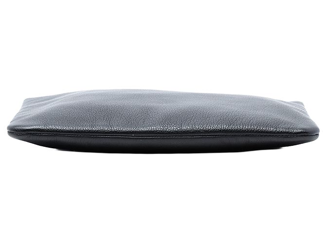 Clutch Chanel Medium Goatskin Lucky Clover O Case Nera Nero - vista 3