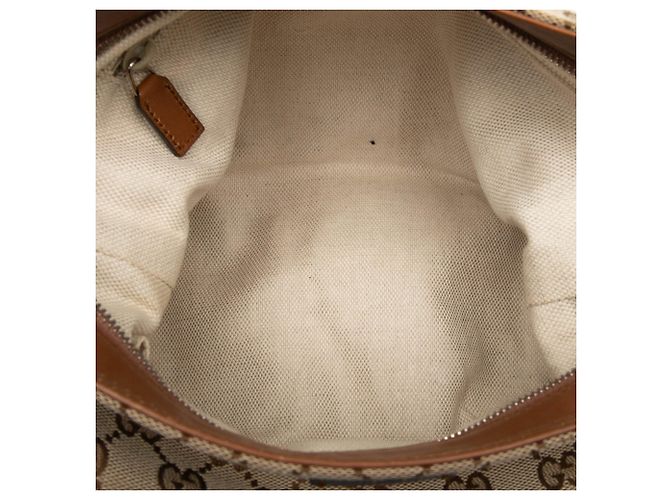Borsa a tracolla Gucci GG Canvas Web marrone - vista 4