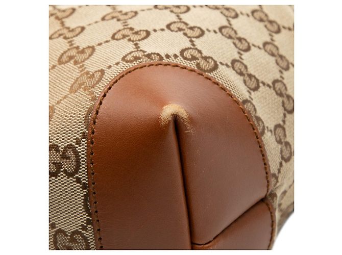 Borsa a tracolla Gucci GG Canvas Web marrone - vista 7