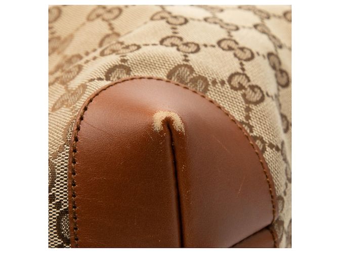 Borsa a tracolla Gucci GG Canvas Web marrone - vista 8