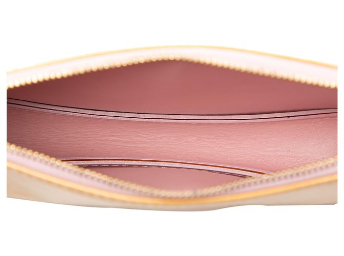 Borsa a tracolla Louis Vuitton Monogram Vernis Pochette Lexington Gialla Giallo - vista 4