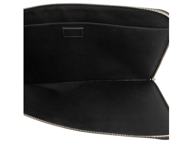 Borsa a pochette Louis Vuitton Damier Cobalt Camouflage Pochette Jour GM nera Nero - vista 4