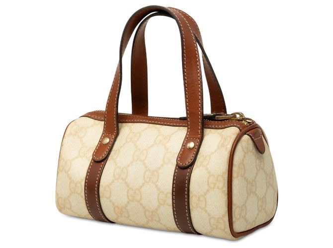 Borsa Boston Gucci Mini GG Supreme Joy Bianca Bianco - vista 2