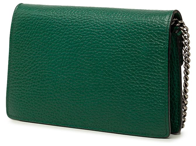 Borsa a tracolla Mini Dionysus Gucci in pelle di vitello verde - vista 2