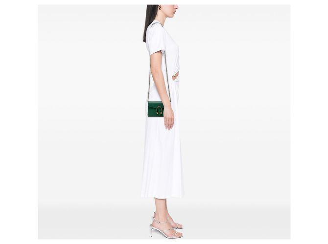Borsa a tracolla Mini Dionysus Gucci in pelle di vitello verde - vista 6