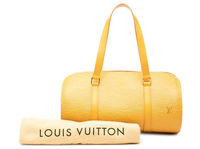 Borsa Louis Vuitton Epi Soufflot Gialla Giallo - vista 7