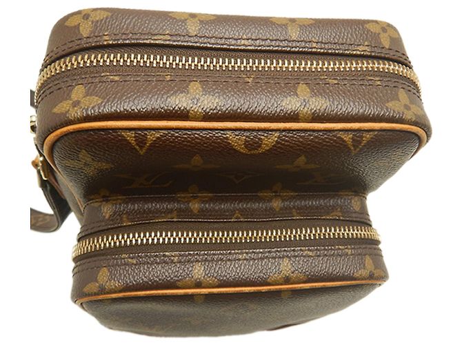 Borsa a tracolla Louis Vuitton Monogram Amazone Marrone - vista 4