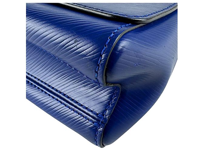 Borsa a tracolla Louis Vuitton Epi Twist PM Blu - vista 13
