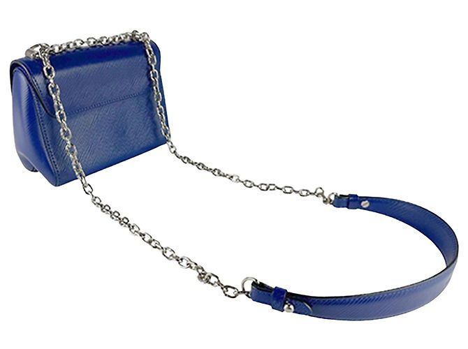 Borsa a tracolla Louis Vuitton Epi Twist PM Blu - vista 5