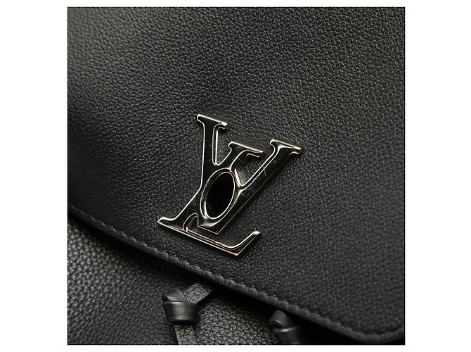 Black Louis Vuitton Taurillon Lockme Backpack - view 6