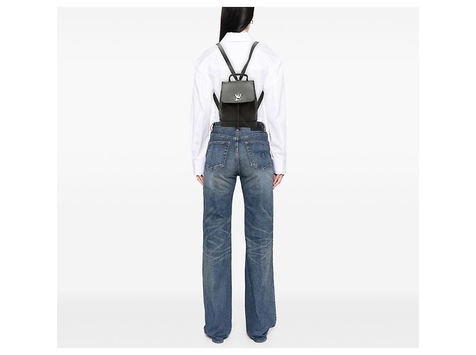 Black Louis Vuitton Taurillon Lockme Backpack - view 7