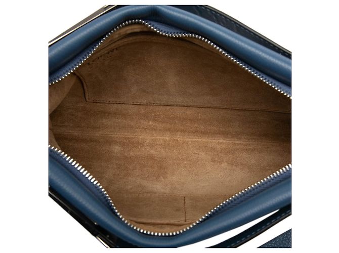 Borsa Missy Small LOEWE in vitello grana blu - vista 4