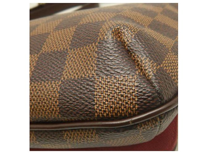 Borsa a tracolla Louis Vuitton Damier Ebene Musette Tango marrone con tracolla lunga - vista 10