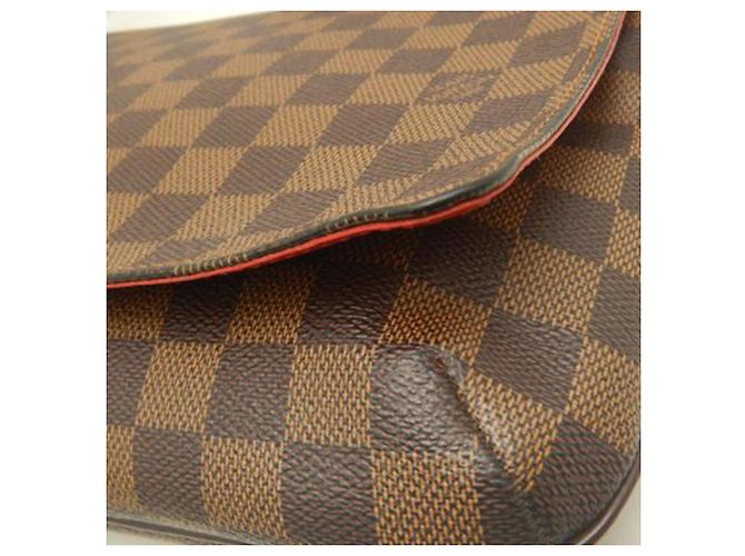 Borsa a tracolla Louis Vuitton Damier Ebene Musette Tango marrone con tracolla lunga - vista 11