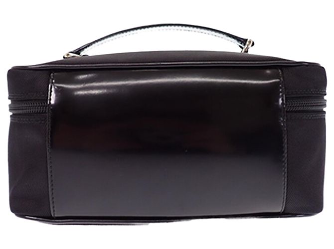 Bamboo Borsa Vanity Gucci in nylon nero con bambù - vista 2