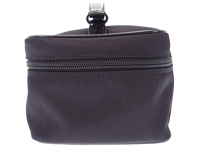 Bamboo Borsa Vanity Gucci in nylon nero con bambù - vista 5