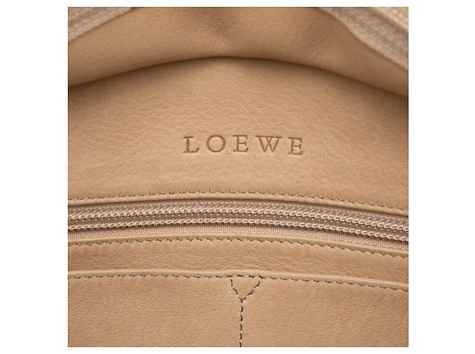 Borsa a mano LOEWE Amazona 28 in camoscio marrone - vista 5