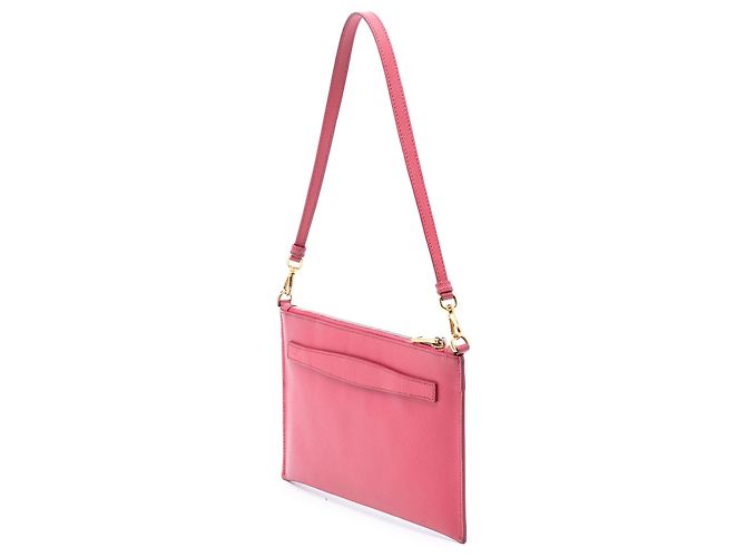 Bolsa de Ombro Prada Saffiano Rosa - vista 2