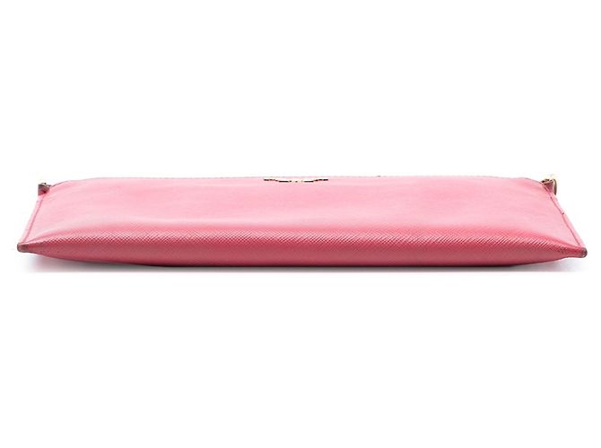 Bolsa de Ombro Prada Saffiano Rosa - vista 3