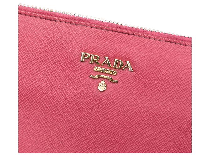 Bolsa de Ombro Prada Saffiano Rosa - vista 5