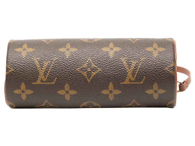 Louis Vuitton Monogram Papillon Pochette Handtasche Braun - Ansicht 3