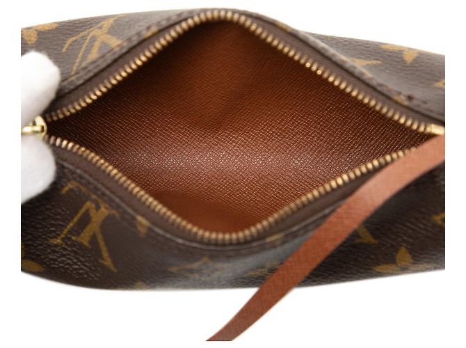 Louis Vuitton Monogram Papillon Pochette Handtasche Braun - Ansicht 4