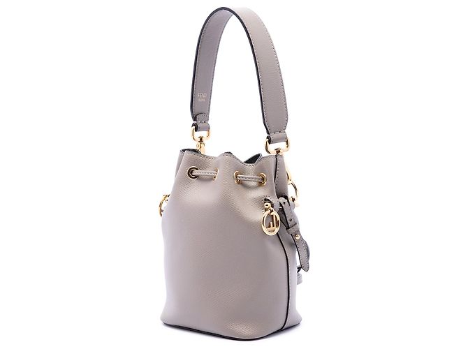 Borsa secchiello Mini Mon Tresor in pelle viola Fendi Porpora - vista 2