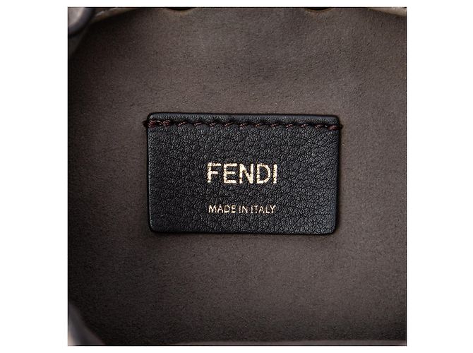 Borsa secchiello Mini Mon Tresor in pelle viola Fendi Porpora - vista 5