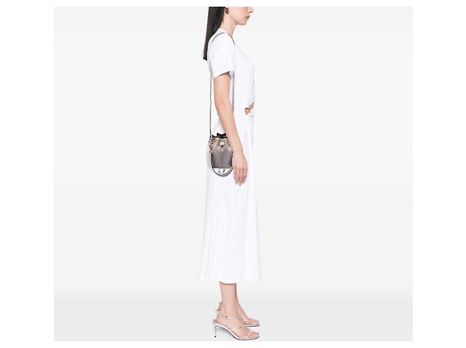Borsa secchiello Mini Mon Tresor in pelle viola Fendi Porpora - vista 6