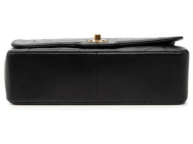 Borsa a tracolla Chanel Diana Medium Full Flap in pelle d'agnello nera Nero - vista 3