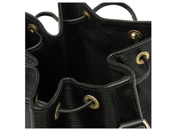 Borsa a secchiello Louis Vuitton Epi Petit Noe Nera Nero - vista 6