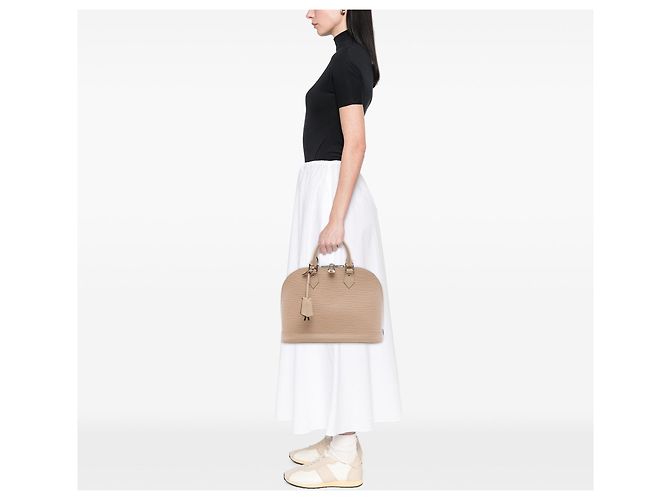 Borsa a mano Louis Vuitton Epi Alma PM Beige - vista 6
