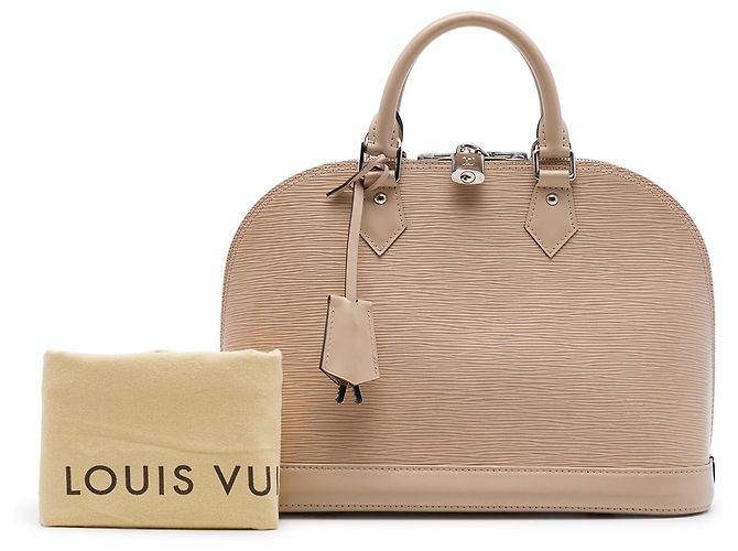 Borsa a mano Louis Vuitton Epi Alma PM Beige - vista 7