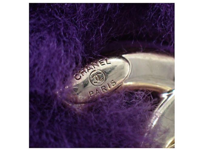 Borsa Satchel Chanel Coconing Single Flap in shearling matelassé Viola Porpora - vista 5
