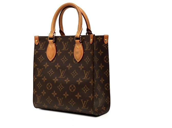 Borsa Louis Vuitton Monogram Sac Plat BB Marrone - vista 2