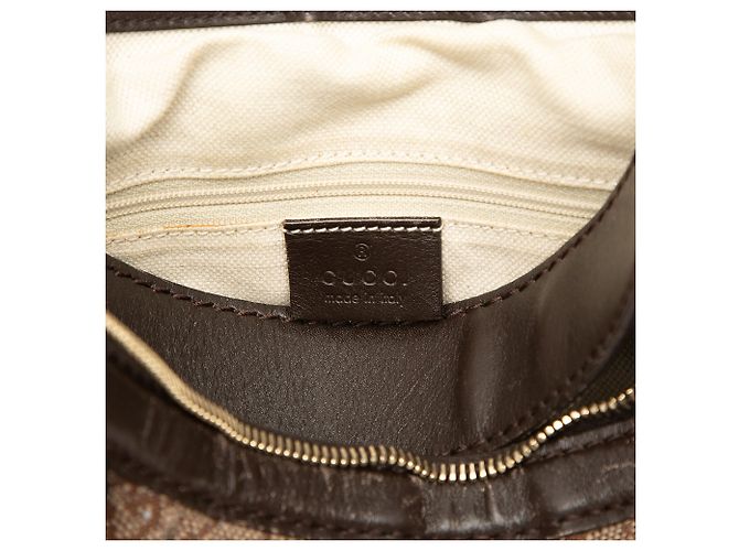 Borsa a tracolla Gucci GG Canvas Sukey Beige - vista 5