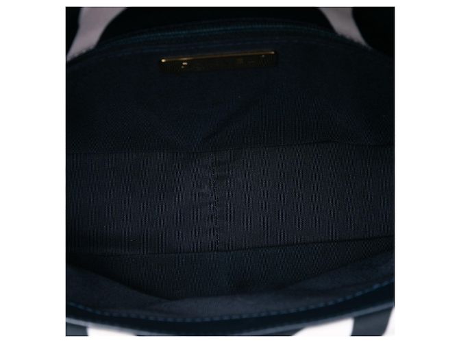Borsa Chanel Medium 19 Flap Satchel in seta stampata bianca Bianco - vista 4