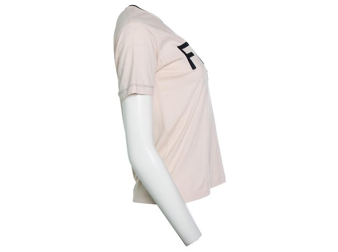 Fendi, camiseta de algodón Fendi roma en rosa - vista 2