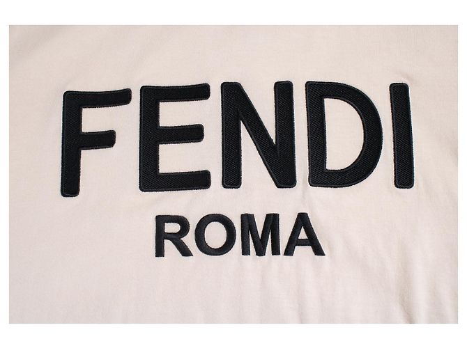 Fendi, camiseta de algodón Fendi roma en rosa - vista 5