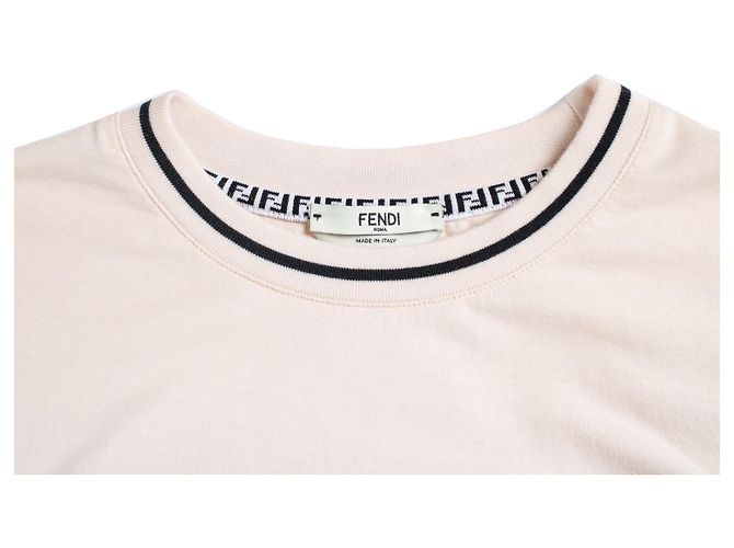 Fendi, camiseta de algodón Fendi roma en rosa - vista 8