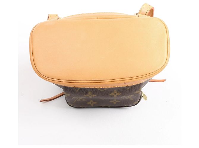 Zaino vintage Louis Vuitton Montsouris Mini Monogram Canvas M51137 Marrone - vista 10