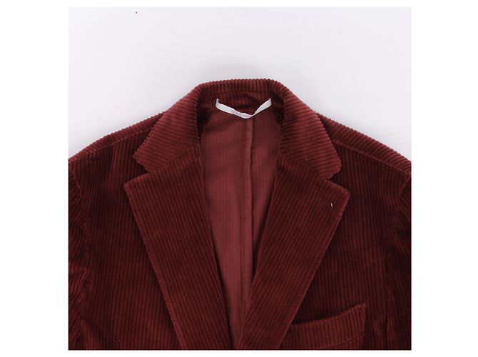 Autre Marque Eleventy SOFT JACKET Baumwolle Burgundy, Größe 50 IT Bordeaux - Ansicht 2