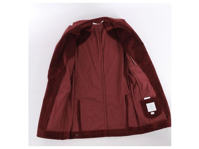 Autre Marque Eleventy SOFT JACKET Baumwolle Burgundy, Größe 50 IT Bordeaux - Ansicht 6