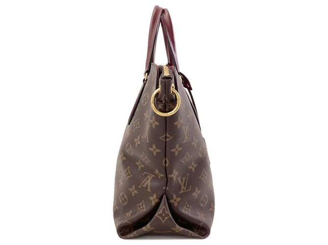 Borsa Louis Vuitton M44348 Flower Zipped Tote MM Bordò Monogramma - vista 3