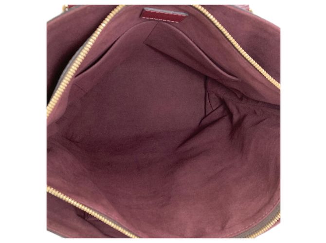 Borsa Louis Vuitton M44348 Flower Zipped Tote MM Bordò Monogramma - vista 5